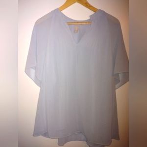Baby blue blouse